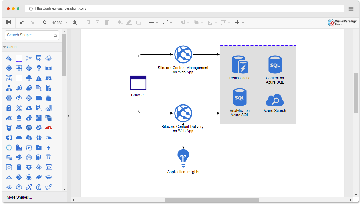 Online Azure Diagram Tool