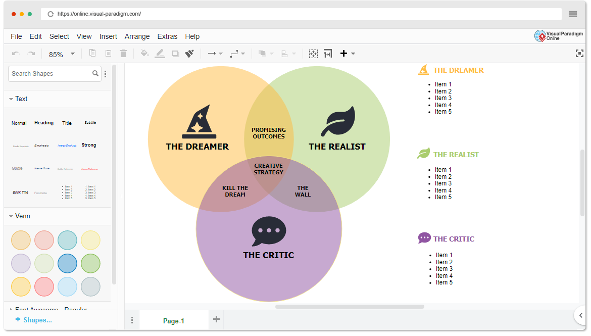 Disney's Creative Strategy Template