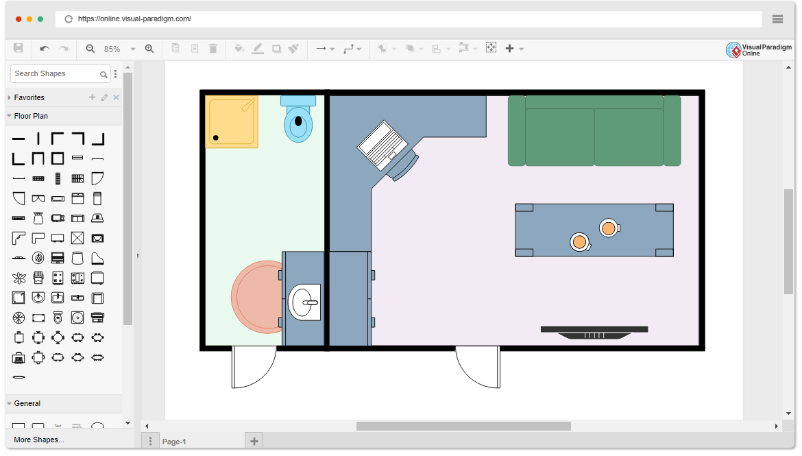 Free Home Office Floor Plan Template