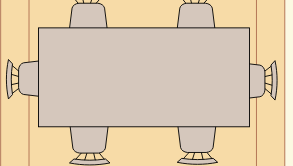 Living room floorplan template: Typical Living Room Layout (Drawn with the online Floor Plan software)