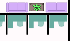 Work office floorplan template: Medium Office (Drawn with the online Floor Plan software)