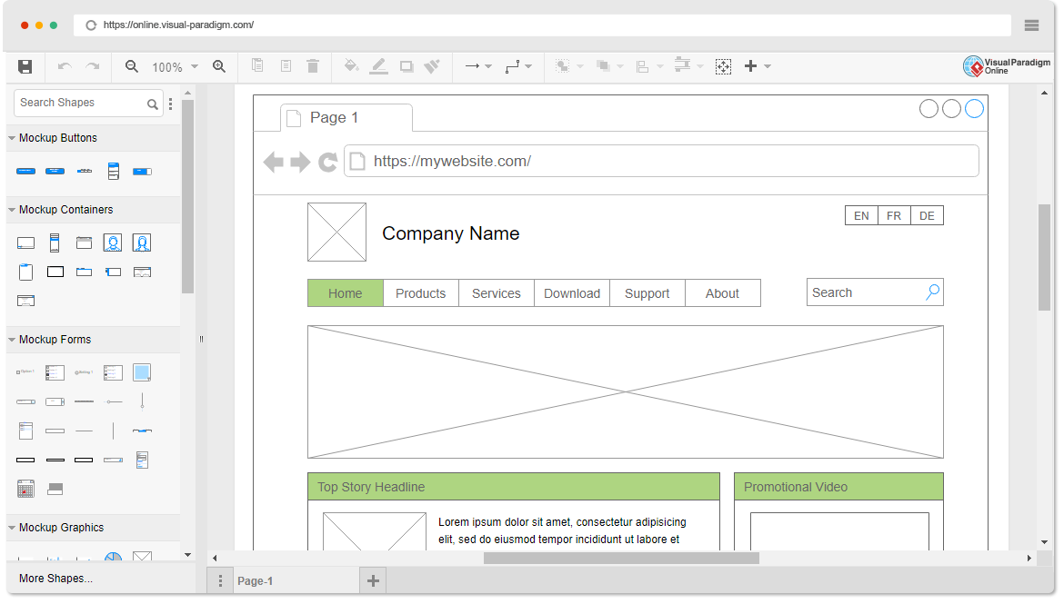 Mockups Wireframe Software