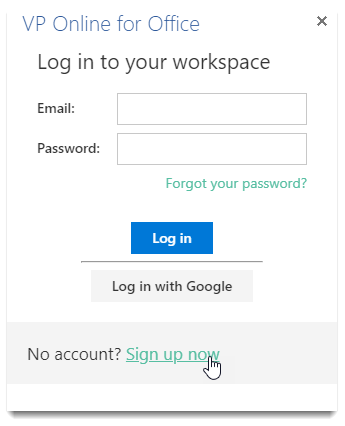 Sign up Visual Paradigm Online