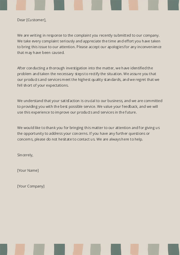 Respond to a Complaint