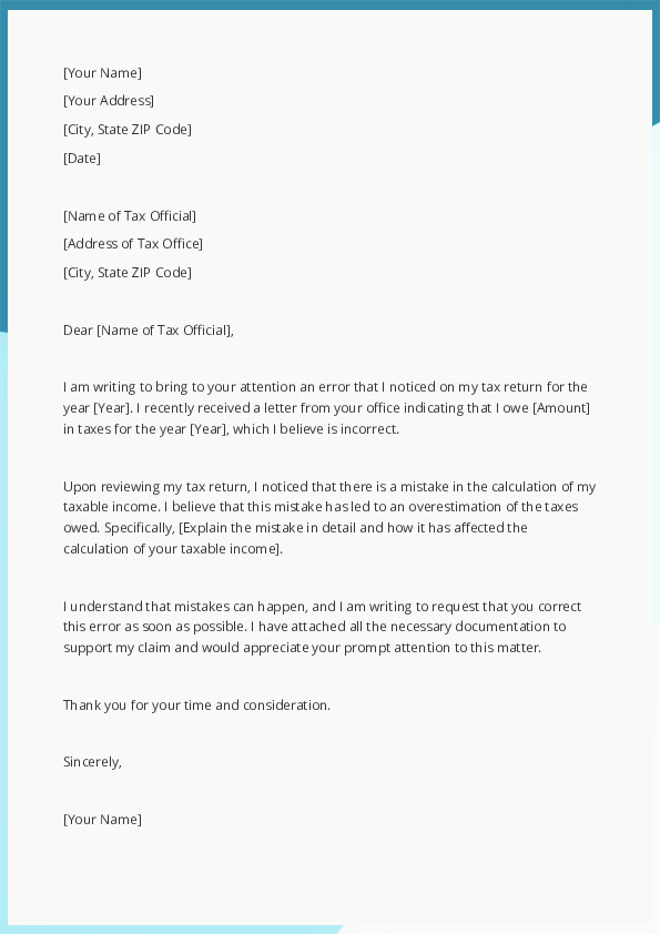 Correct an Official's Mistake on Your Taxes