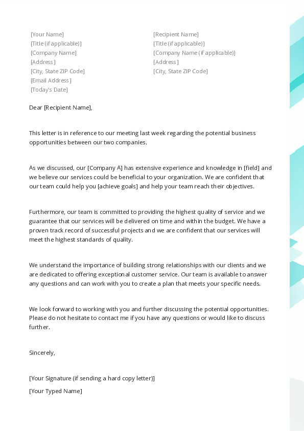 Business Letter