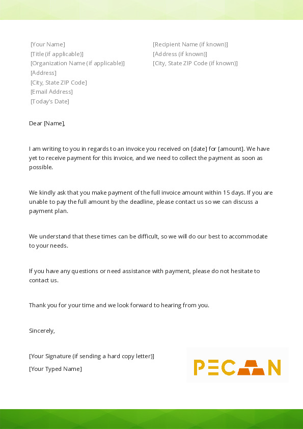 Collection Letter