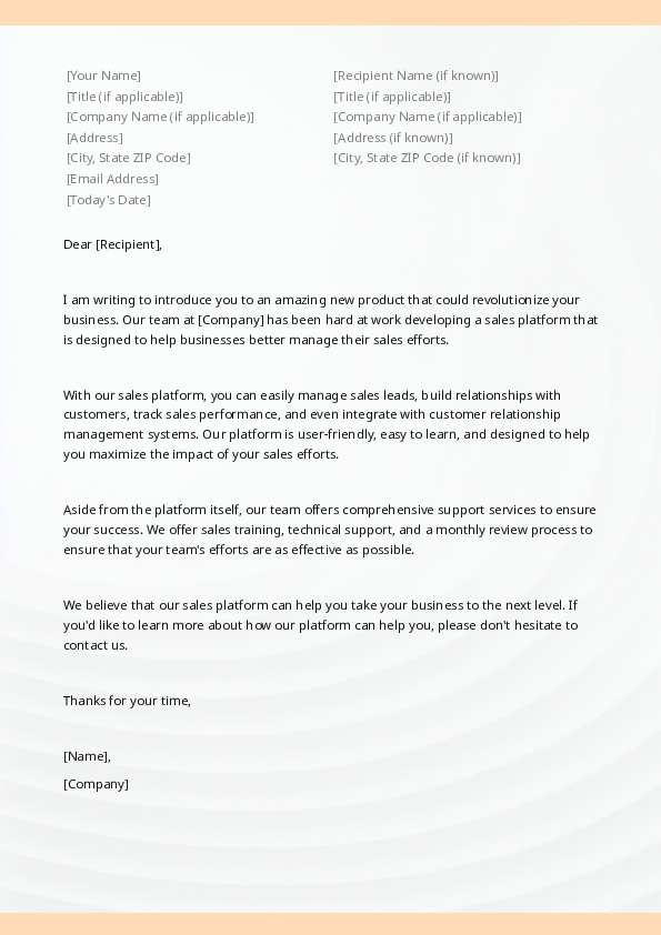 Sales Letter 2