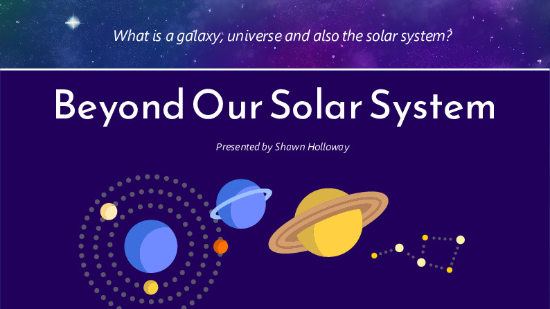 Beyond Our Solar System
