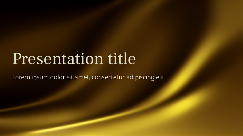 Elegant gold