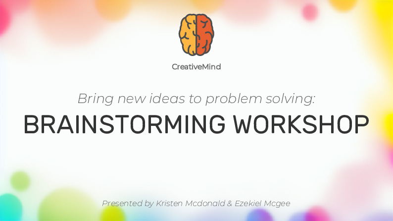 Brainstorming Workshops