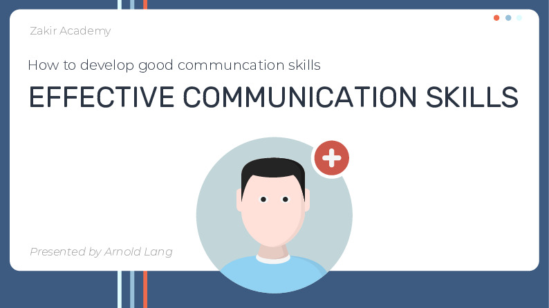 Effective communication skills
