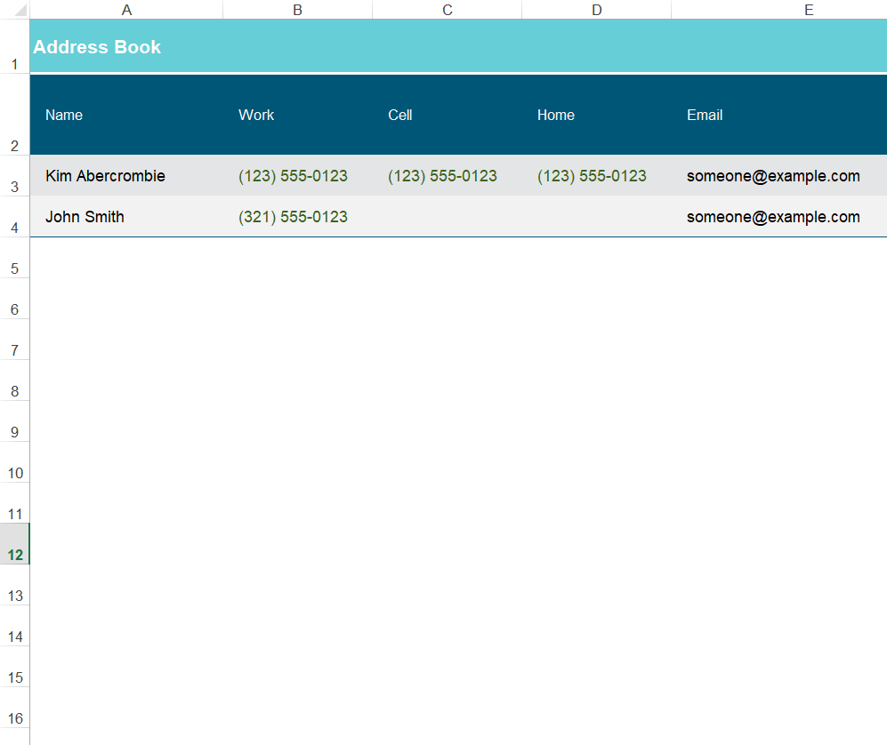 Address Book