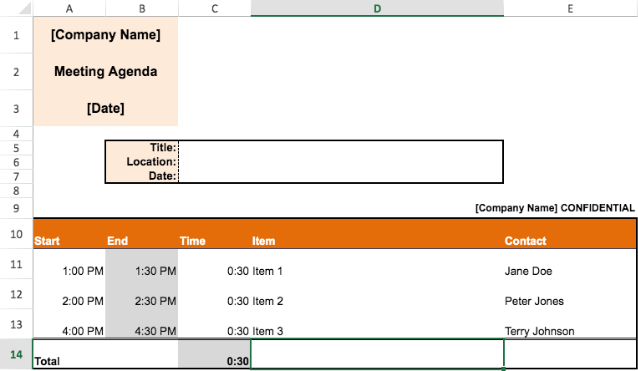 Flexible Agenda