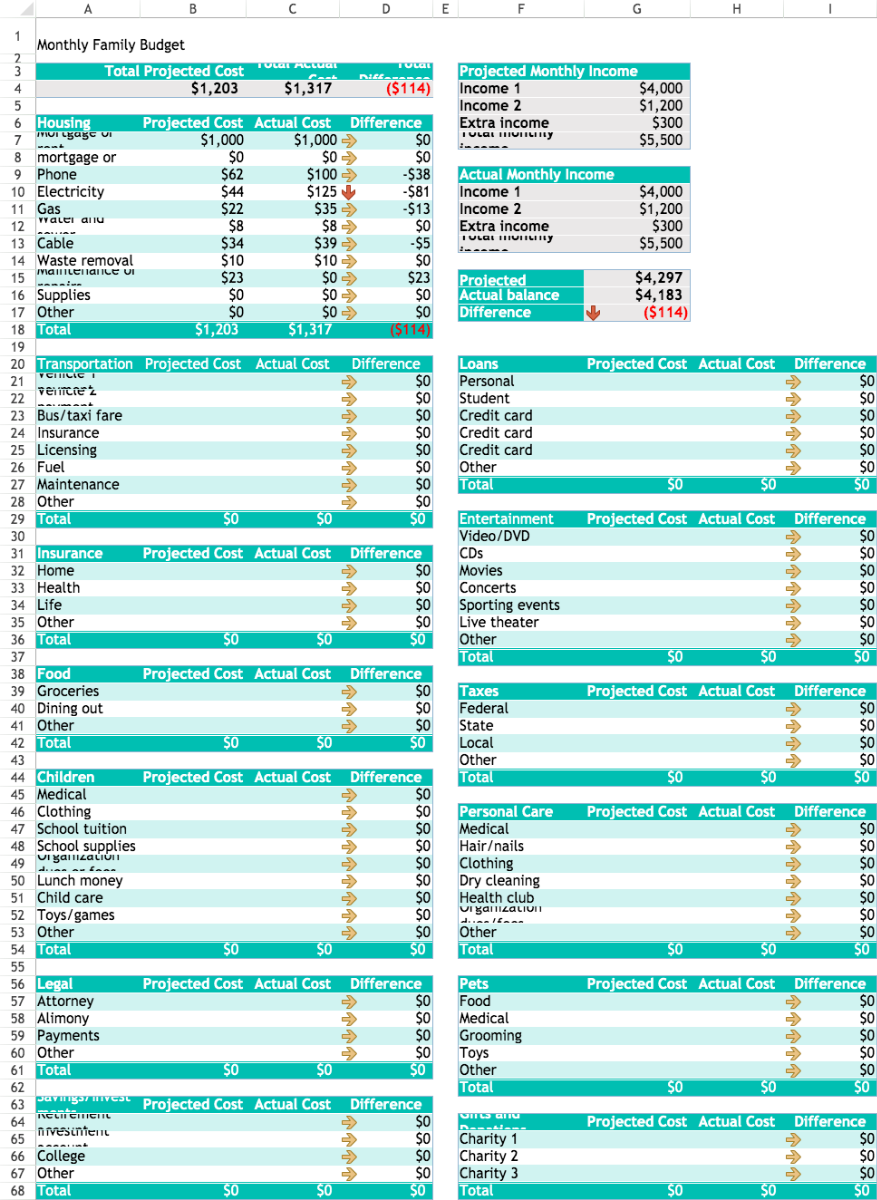 Family Budget Planner-1