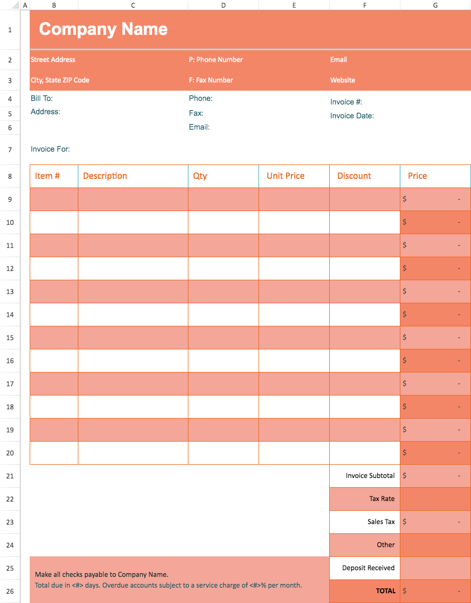 Simple invoice