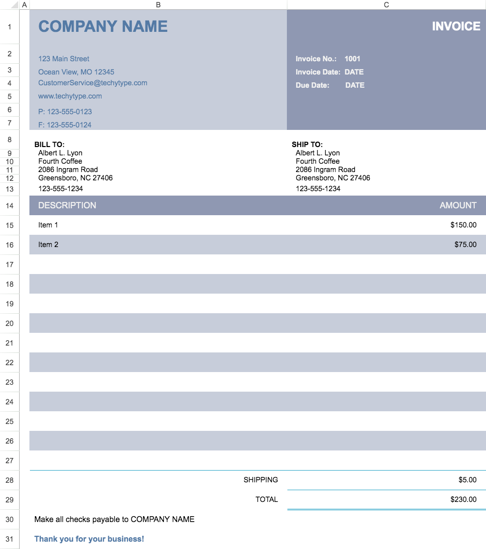 Basic Invoice